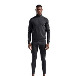 Survêtement d'entraînement pour homme, coupe classique, séchage rapide, respirant, polyester, sportif, longueur intégrale, hiver - Product Image 2