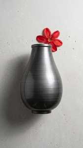 Jarrón moderno de metal tallado a mano con forma irregular, decoración de escritorio para uso en interiores. - Product Image 6
