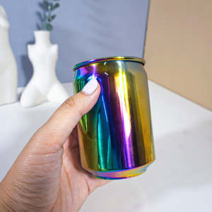 Vaso de Acero Inoxidable Arcoíris, Taza Metálica para Bebidas, Taza Colorida para Bebidas, Vaso Reutilizable para Agua, Jugo, Cócteles, Vasos para Bar - Product Image 3