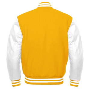 แจ็คเก็ตวาร์ซิตี้รุ่นยอดนิยม ระบายอากาศได้ดี คอเสื้อแบบคอกลม  รับสกรีนโลโก้ แขนยาวเต็มตัว แจ็คเก็ตเบสบอลสไตล์วิทยาลัยสำหรับผู้ชาย - Product Image 4