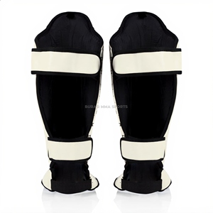 Protections de tibia et coussinets d'entraînement Muay Thai en cuir PU pour la protection MMA et de boxe - Product Image 2