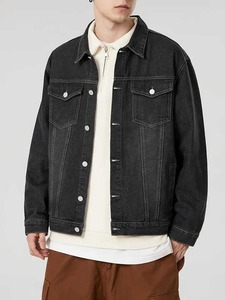 High Quality Plus Size Men's <b>Jackets</b> Street Out Wear Breathable <b>Denim</b> Jeans <b>Jacket</b> Regular Fitted <b>Custom</b> University Men's Coats - Product Image 3