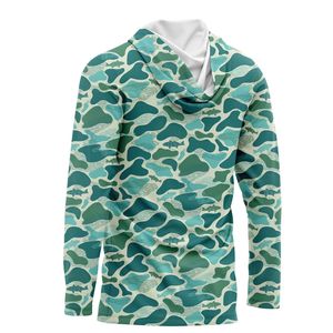 Sweat à capuche de pêche pour homme, sur mesure, haute qualité, nouvelle arrivée, 100% polyester, protection solaire UPF - Product Image 3