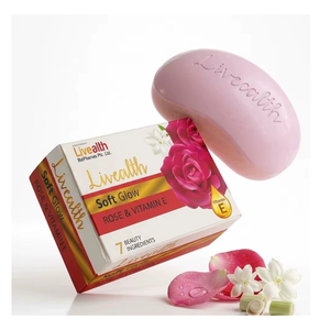 Jabón en Barra Premium Livealth Rosa con Aroma a Rosas para Lavado Diario y Cuidado Personal - Product Image 3