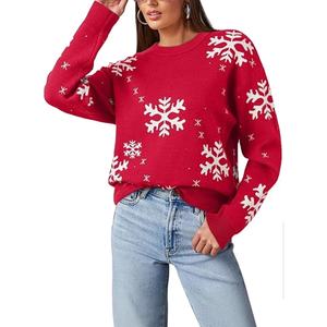 Bon prix vente chaude femmes pull sweat blanc logo personnalisé sweat surdimensionné sweat à col rond femmes - Product Image 1