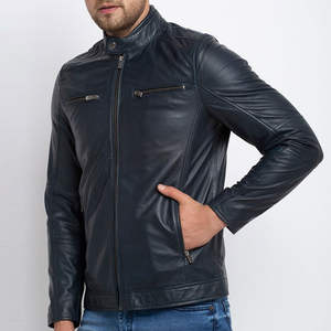 Chaqueta de Cuero para Hombre de Uso Diario, Impermeable y Resistente al Viento, Estilo Urbano con Logotipo Frontal para Comodidad Urbana - Product Image 2
