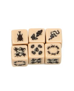Jeu de dés de jeu de rôle en os naturel fait main pour jeux de société - Product Image 3