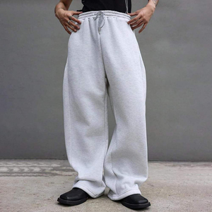 Pantalon de jogging ample pour homme en molleton épais, coupe large, idéal pour l'entraînement - Product Image 1