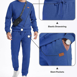 Nouvelle conception, ensemble de survêtement décontracté pour homme, en coton marron, respirant, pour l'hiver, design 2-en-1, écologique, léger - Product Image 4