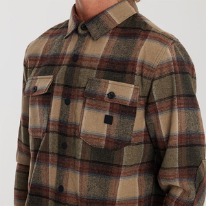 Camisa de Franela para Hombre, OEM 2026, Nueva Llegada, Personalizada, de Alta Calidad, Informal, de Invierno, 100% Algodón, con Estampado Fotográfico, Lisa, Teñida, de Manga Larga - Product Image 6