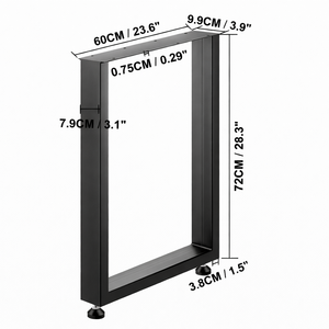Vietnam Manufacturer <b>Table</b> <b>Legs</b>, Rectangular Metal Furniture <b>Legs</b>, Black Color. Cap 2204lb DIY Metal <b>Table</b> <b>Leg</b> EDPTBL005 - Product Image 5