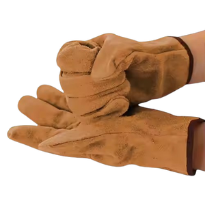 JNM SAFETY Premium Cowhide Split Leather Driver <b>Gloves</b>-Adjustable Wristlet Abrasion Anti-Static Hand Protection Safety <b>Gloves</b> - Product Image 5