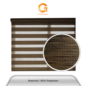 Mejor Proveedor de Persianas Zebra Semiopacas Color Marrón Oscuro ZB9113 198x183cm para Hogar y Oficina, Superventas en Malasia, Calidad OEM B2B - Product Image 3