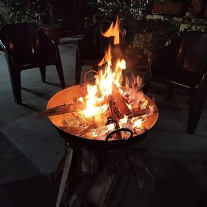 Eco-Friendly Modern Iron Fire Pit with Natural <b>Gas</b> <b>Portable</b> Outdoor <b>BBQ</b> for Patio Backyard & Camping-up to 9999 BTU - Product Image 4