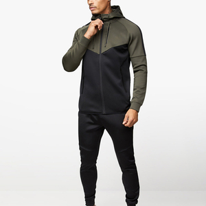 Custom Men's Full <b>Zip</b> <b>Hooded</b> Tracksuit Performance Jogger Set Premium Gym Sportswear Activewear Training Suit Custom Tracksuits - Product Image 3