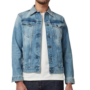 Chaqueta de Mezclilla Ligera para Hombre, Estilo Clásico con Botones, Abrigo de Jean de Algodón, Manga Larga, Ropa Exterior con Bolsillos, Moda Casual Urbana - Product Image 2