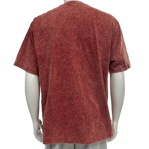 Heavy <b>Weight</b> Tee Acid Washed Plain Cotton Tshirt <b>Blank</b> Streetwear Vintage Loose Fit Casual Men Fashion Clothing - Product Image 3