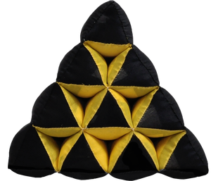 Oreiller triangle inclinable traditionnel à 10 blocs coussin léger en fibre de kapok durable pour la relaxation TV sommeil en plein air - Product Image 2