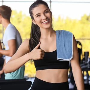 Serviettes de sport en laine douce et respectueuses de la peau pour l'entraînement et l'exercice, absorbantes, séchage rapide, unisexes, de haute qualité, serviettes de yoga - Product Image 4