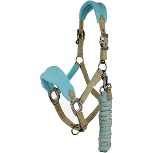 Cabestro de cuero y nailon resistente estilo inglés, ajustable, tamaño personalizado, con hebilla de latón y herrajes metálicos fuertes para caballo. - Product Image 5
