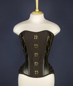 Women's Goth Punk Plus-Size Lace-Up Corset Shapewear Waist Cinchers Best XS Waist Trainer for Women Leather Corsets Body Suit - Product Image 4
