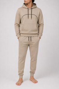 Chándal Deportivo Personalizado de Alta Calidad para Hombre, de Invierno, de 2 Piezas, con Capucha de Forro Polar, para Gimnasio y Correr, MOQ Bajo - Product Image 3