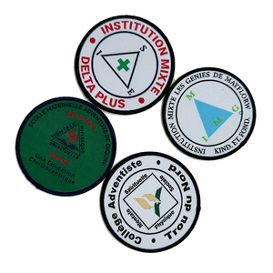 Collegiate Logos Emblems Custom Woven <b>Patches</b> Eco-Friendly <b>Sew</b>-<b>On</b> Flower Alphabet Designs Canvas Fabric - Product Image 5