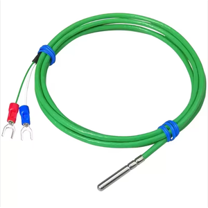 Capteur de température PT100 pour eau, liquide et gaz, câble flexible, capteur de température en platine PT100 RTD avec cartouche en acier inoxydable. - Product Image 2