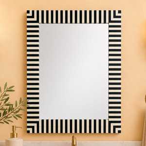 Hs Husnain Crafts India-Made <b>Silver</b> Modern Design Eco-Friendly Adjustable Rectangular <b>Wall</b> <b>Mirror</b> Framed Edge for Anniversary - Product Image 1