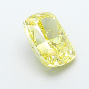 Diamant de laboratoire jaune vif élégant, taille coussin, choix brillant, bijoux de luxe, pierre précieuse lâche certifiée CVD - Product Image 4