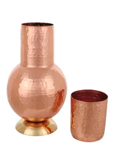印度制造制造商铜苏拉希锤饮用水经典阿育吠陀罐子不倒翁