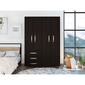 Armadio portatile in velluto nero per la conservazione della camera da letto - Product Image 3