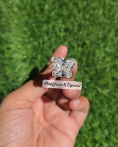 Moissanite blanche 11,24 carats, taille papillon, forme fantaisie, diamants en vrac pour bague - Product Image 5