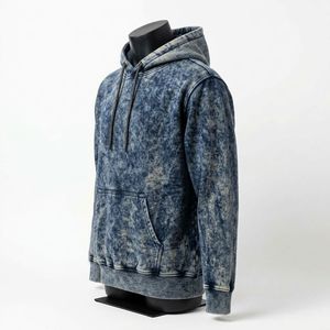 Sudadera con Capucha Personalizada Estilo Urbano, Lavado Ácido, Oversize, Algodón Grueso, Ropa Casual Urbana - Product Image 1