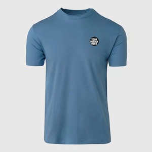 T-shirt personnalisé avec broderie de logo, 100% coton, tissu épais, t-shirts vierges, étiquettes et tags personnalisés inclus - Product Image 1