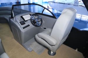 Venta al por mayor de bote pontón deportivo de 27 pies con techo de liberación rápida, casco de aluminio de alta calidad, yate de lujo - Product Image 3