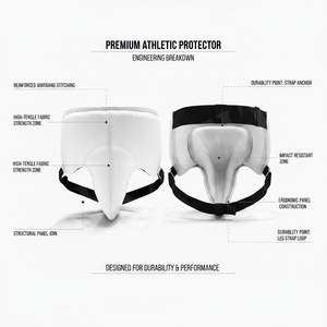 Nouvel Arrivage Coquille de Protection Inguinale en Cuir Vierge de Qualité Supérieure pour la Sécurité des Sports de Combat, Boxe, MMA, Karaté, Taekwondo - Product Image 2
