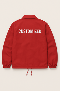 Custom Made Thin Sports <b>Men</b> Coaches <b>Jackets</b> High Quality OEM Service Fast Shipping Waterproof Breathable Coaching <b>Jackets</b> - Product Image 3
