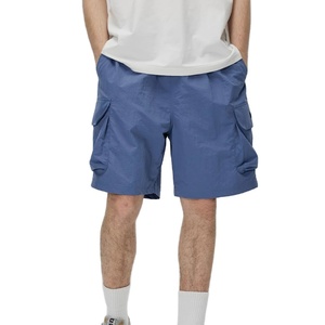 Pantalones cortos para correr de verano para hombre con logotipo personalizado, ropa de trabajo Vintage de calle alta con múltiples bolsillos, pantalones cortos holgados con bolsillo Cargo - Product Image 4