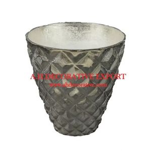 Florero de mesa hecho a mano con forma antigua, diseñador martillado para decoración del hogar, macetas y macetas con precio económico - Product Image 1
