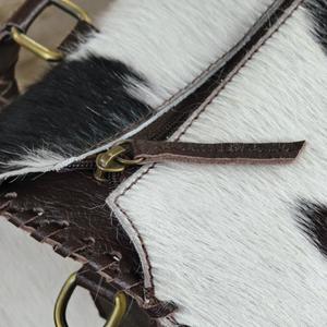 Bolso de Mano de Cuero Vacuno de Lujo con Asas Trenzadas y Correa Cruzada, Cierre de Cremallera Resistente - Product Image 6