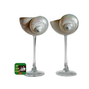 Fabricant vietnamien de verres à cocktail en coquille de conque pour la décoration de mariages, utilisant des matériaux naturels - Product Image 6