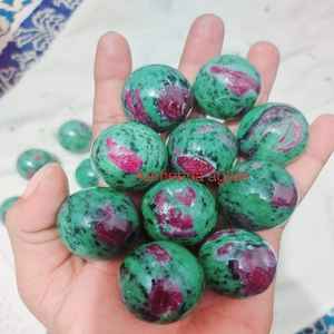 Esfera de Cristal de Rubí Zoisita Natural de la Mejor Calidad, Esfera de Piedra Preciosa Curativa al por Mayor de Aameena Agate - Product Image 4