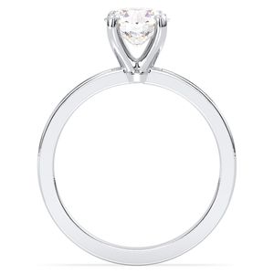 Bague REYES personnalisable en argent sterling 925 plaqué or 14 carats avec moissanite certifiée GRA, cadeau de fiançailles ou de mariage, bijoux fins - Product Image 6