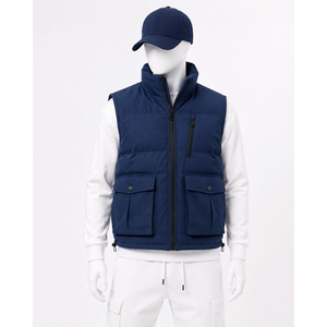 <b>Men's</b> Outdoor Quilted Puffer Vest <b>Warm</b> Lightweight Sleeveless <b>Jacket</b> for Hiking Camping and Travel - Product Image 3