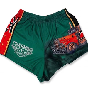 Pantalones Cortos de Playa Unisex Personalizados con Logotipo, Diseño Tricolor, Último Modelo 2025 - Product Image 5