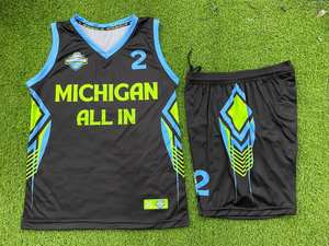 Ropa de Baloncesto de Secado Rápido Personalizada, Top de Baloncesto de Talla Grande, Camiseta de Baloncesto Reversible Transpirable - Product Image 4