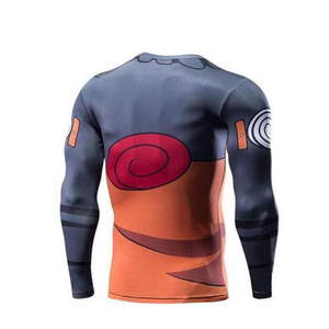 Rashguard personnalisé respirant à manches longues avec logo, sublimé, coupe compressive pour l'entraînement et la gym, vêtement de sport actif - Product Image 5