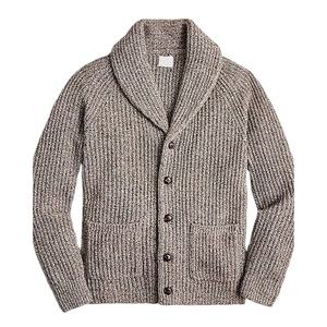 Cárdigan de Punto de Invierno para Bebés, de Algodón/Acrílico Grueso, de Manga Larga, con Cuello Solapa, Estilo Chal, para Niños - Product Image 2