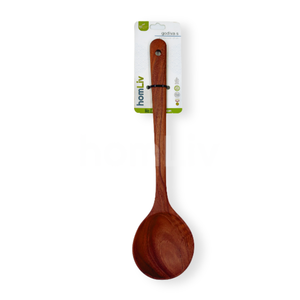OEM Natural Eco Friendly Godiva Size S Teak Wood Ladle Sustainable Food Safe No <b>Paint</b> Halal Customized Wooden Soup Spoon - Product Image 1